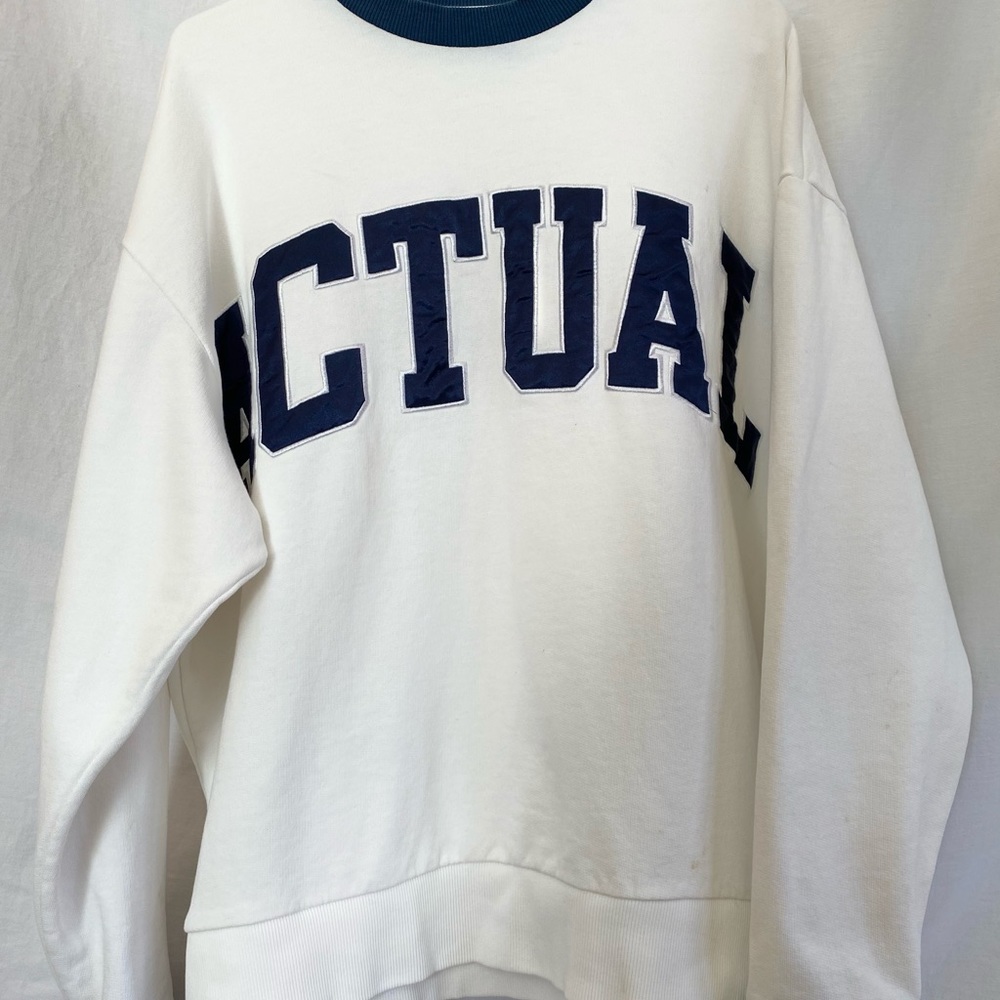 White Oversized Crewneck